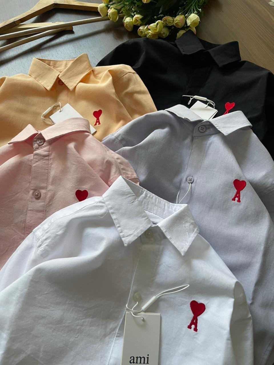 AMI Paris Kids Cotton Oxford Shirts – Shop All Colours
