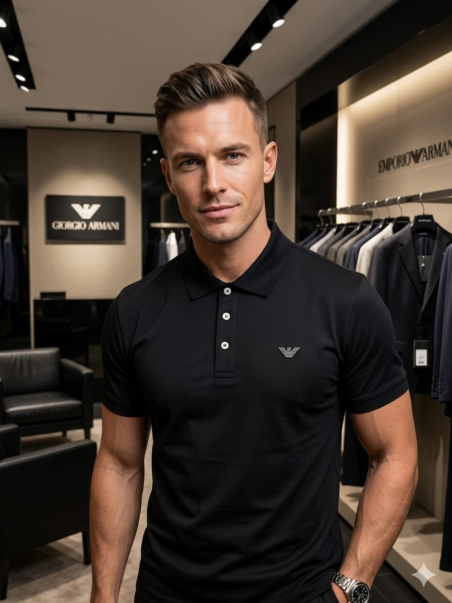 Emporio Armani Inspired  Men's Premium Fit Polo T-Shirt FASHION MYST