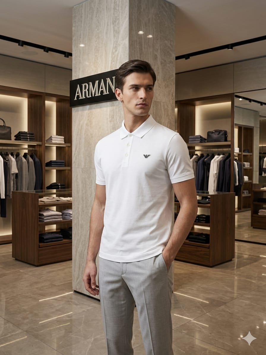Emporio Armani Inspired  Men's Premium Fit Polo T-Shirt FASHION MYST