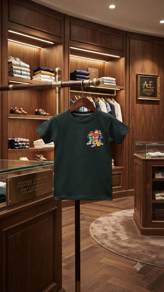 H&M Kids Premium Cotton Tee in Green
