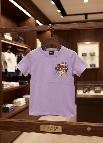 H&M Kids Premium Cotton Tee in Lilac
