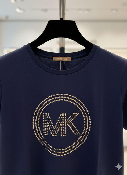 Women's Michael Kors Navy regular fit designer T-shirt
