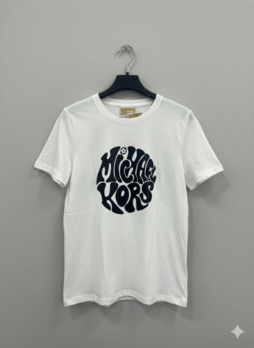 Michael Kors white premium women's Lycra T-shirt
