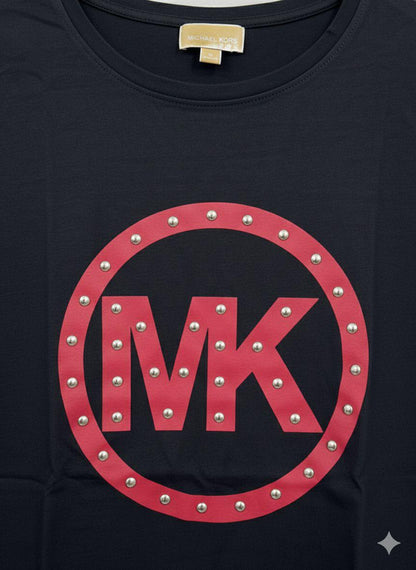 Michael Kors navy blue premium stone work T-shirt for women
