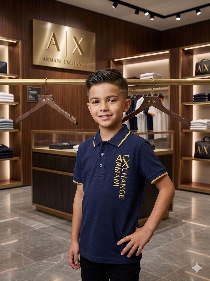 Armani Exchange Kids Premium Cotton Matty Polo FASHION MYST