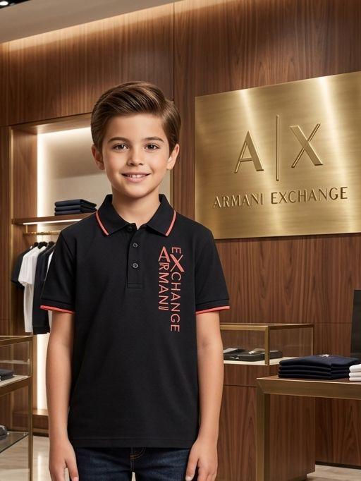 Armani Exchange Kids Premium Cotton Matty Polo FASHION MYST