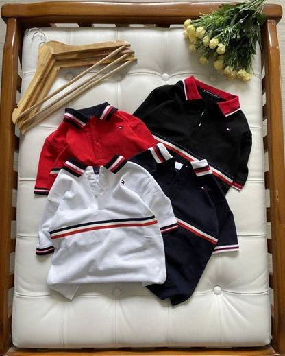 Tommy Hilfiger Kids Cotton Matty Polos – All 4 Colour Variants
