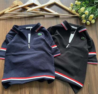 Lacoste Kids Polos – Black & Navy Combo
