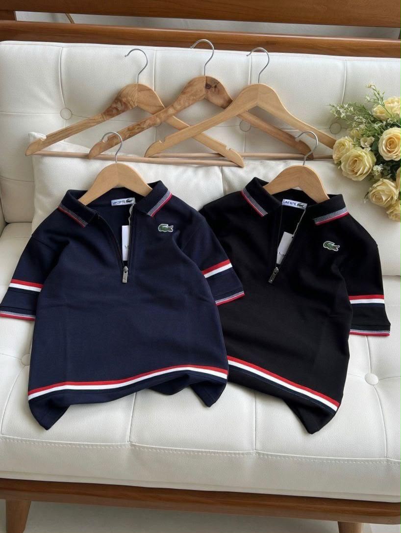 Lacoste Kids Polos – Black & Navy Collection
