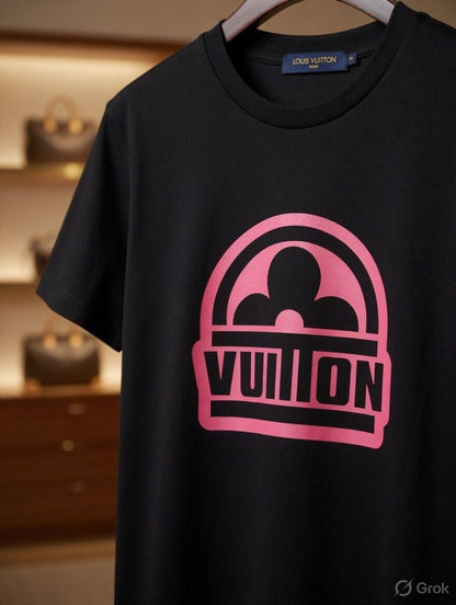 Women's Louis Vuitton black regular fit luxury T-shirt
