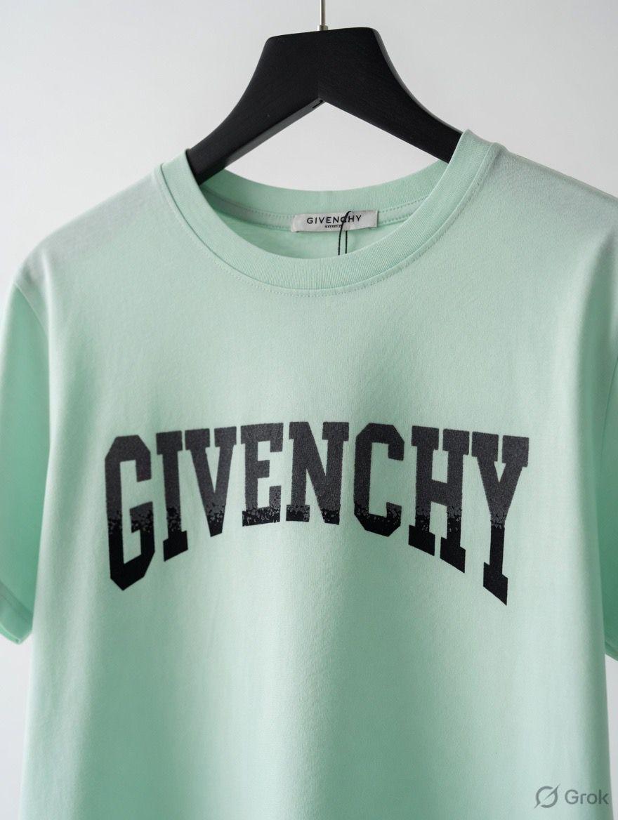 Women's Givenchy light green regular fit luxury T-shirt
