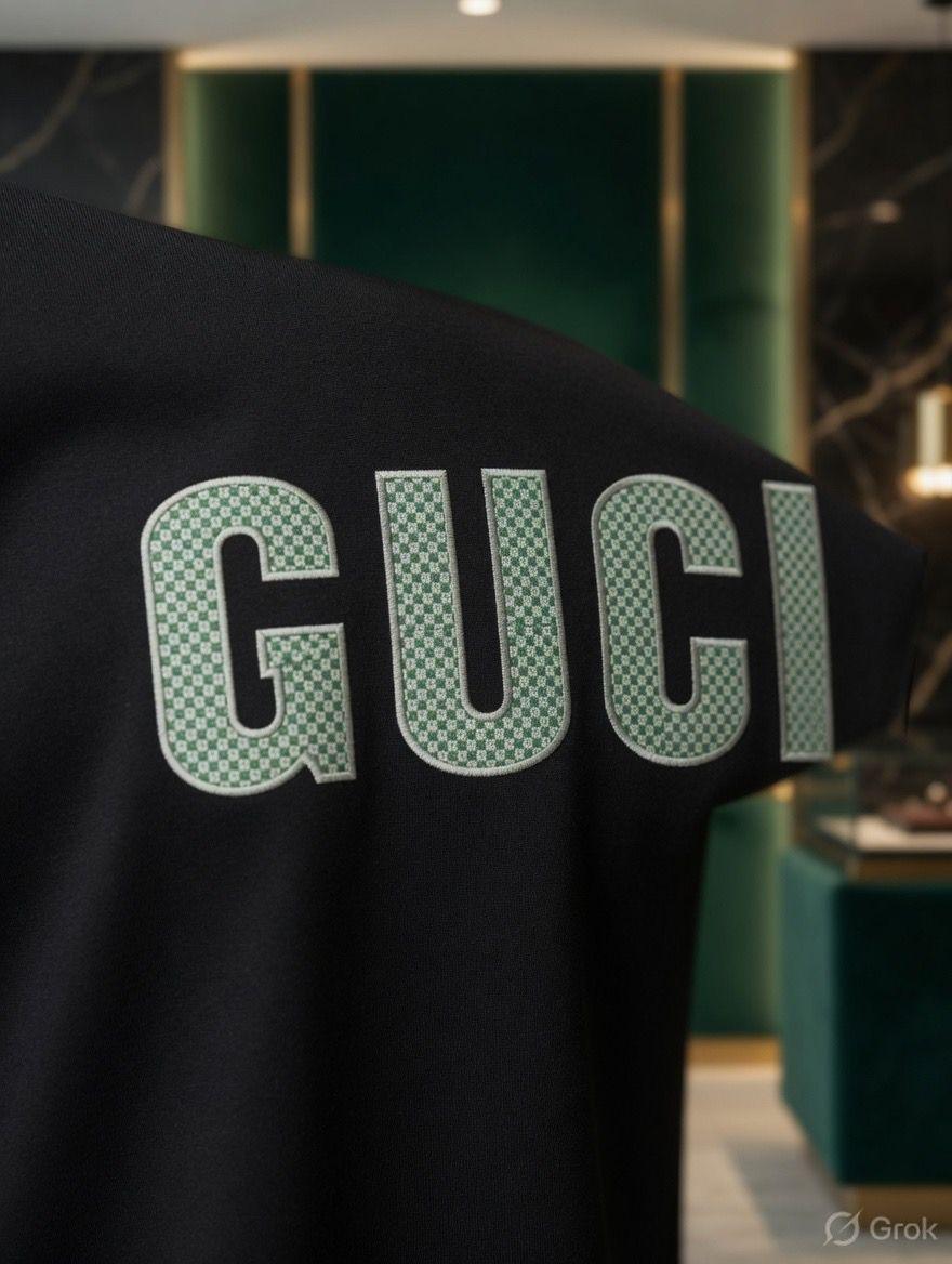 Women's Gucci black regular fit luxury T-shirt
