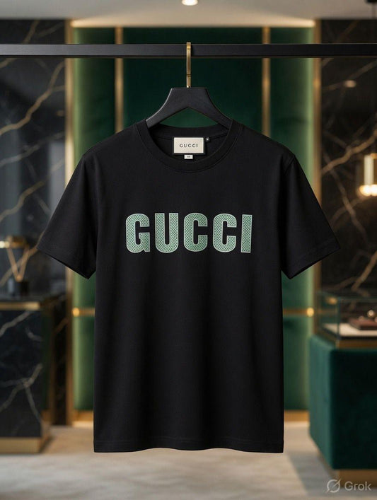 Gucci black premium Italian cotton T-shirt for women
