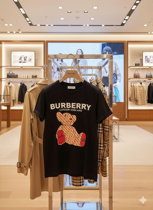 Burberry black premium women's polo T-shirt in Turkey cotton Lycra
