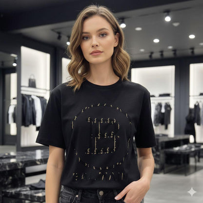 Balmain Paris black designer-inspired women's crop top
