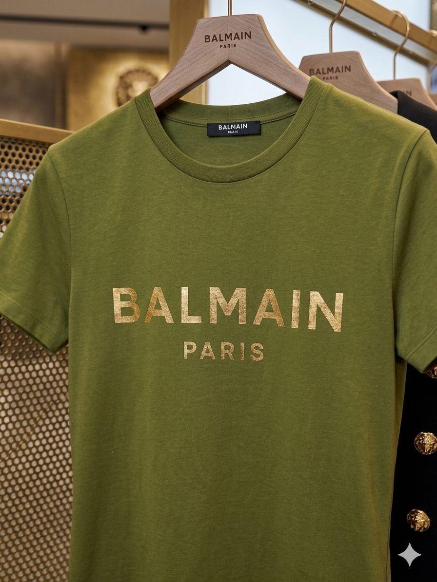 Balmain Inspired Premium Italian Cotton T-Shirt for Women FASHION MYST