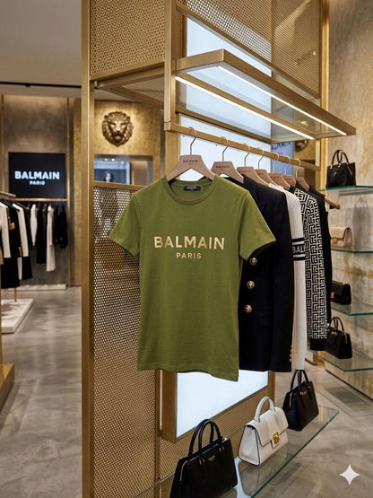 Balmain Inspired Premium Italian Cotton T-Shirt for Women FASHION MYST