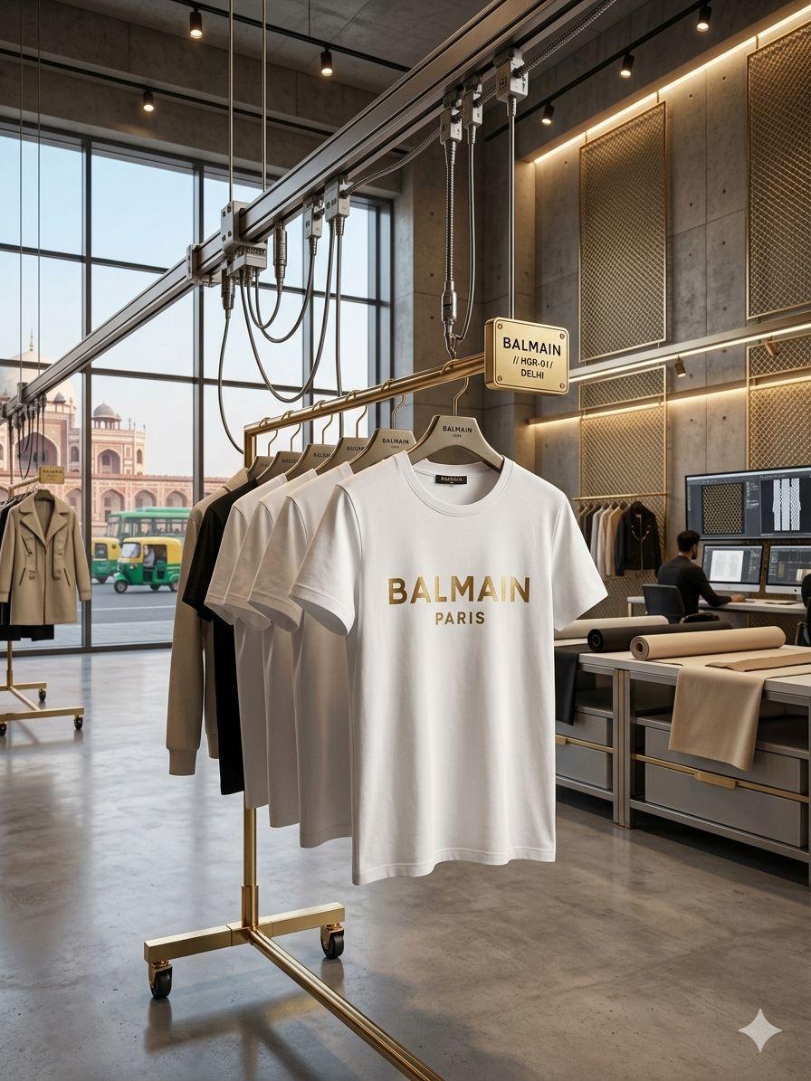 Balmain Inspired Premium Italian Cotton T-Shirt for Women FASHION MYST