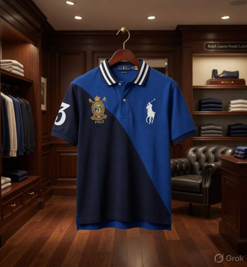 Ralph Lauren Kids Cotton Matty Polo in Navy
