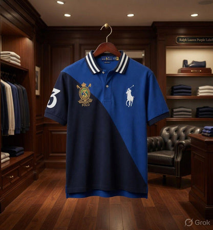 Ralph Lauren Kids Cotton Matty Polo in Navy
