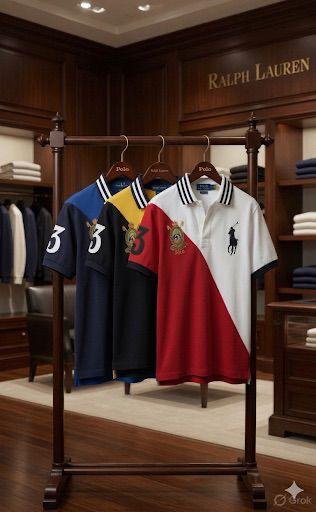 Ralph Lauren Kids Polos – Navy, White & Yellow Collection
