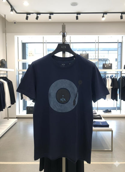 Armani navy blue premium cotton peach fabric T-shirt for women
