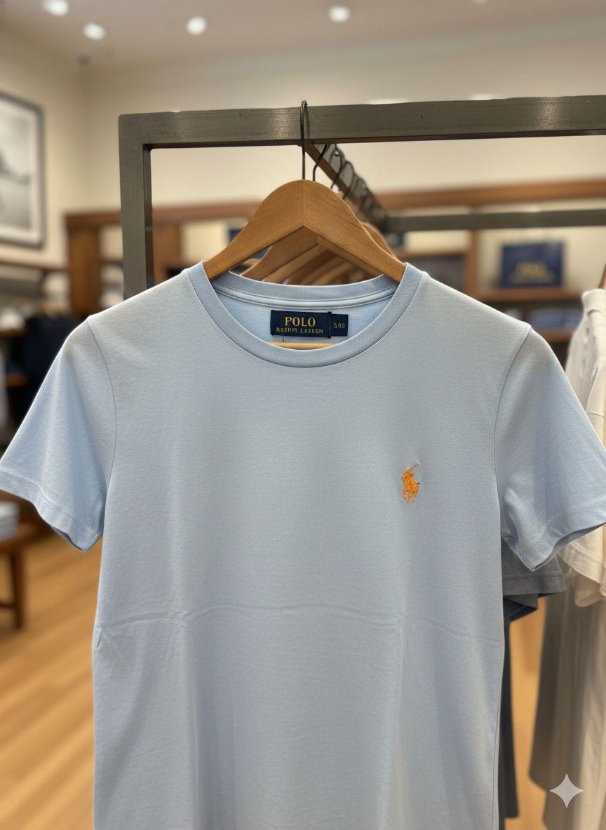 Armani Inspired Premium Cotton Peach Fabric T-Shirt for Women FASHION MYST