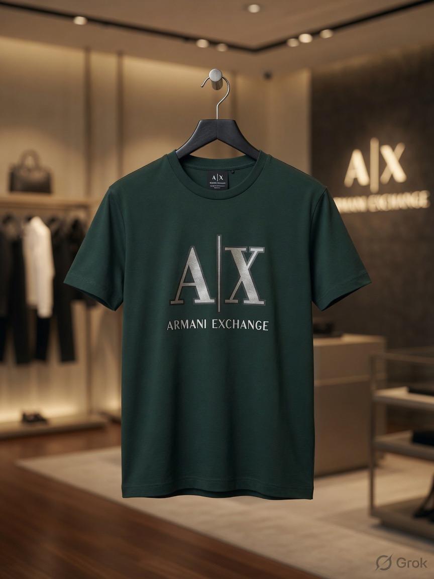 Armani green premium Lycra T-shirt for women
