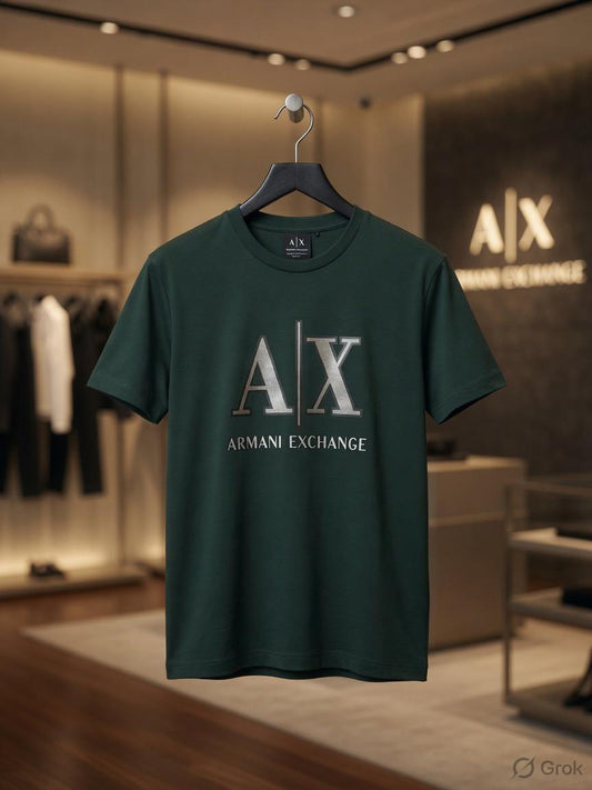 Armani green premium Lycra T-shirt for women
