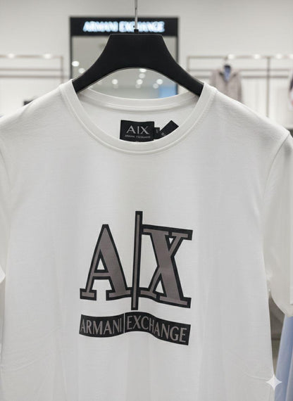 Women's Armani white regular fit designer T-shirt
