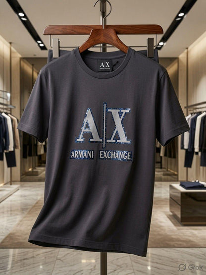 Armani grey premium Lycra T-shirt for women
