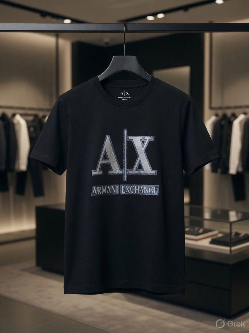 Armani black premium Lycra T-shirt for women

