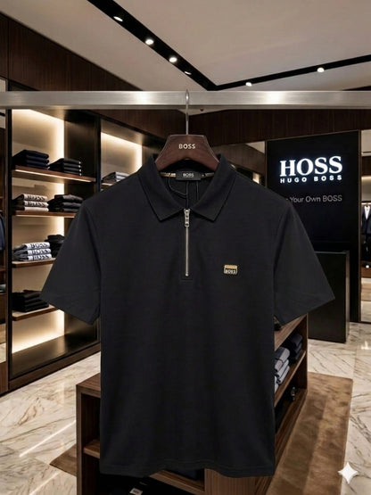 BOSS black men's polo t shirt premium men's polo shirt