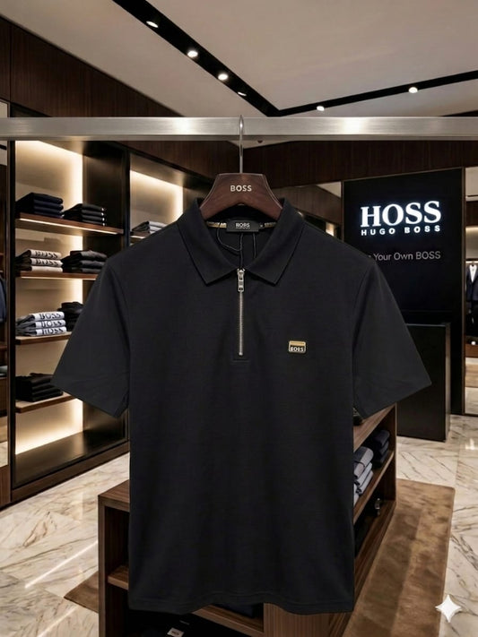 BOSS black men's polo t shirt premium men's polo shirt