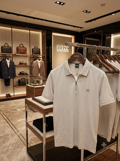 BOSS beige men's polo t shirt premium men's polo shirt