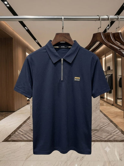 BOSS navy blue men's polo t shirt premium men's polo shirt