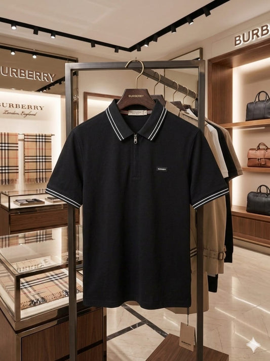 Burberry black men's polo t shirt premium men's polo shirt