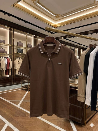 Burberry brown men's polo t shirt premium men's polo shirt