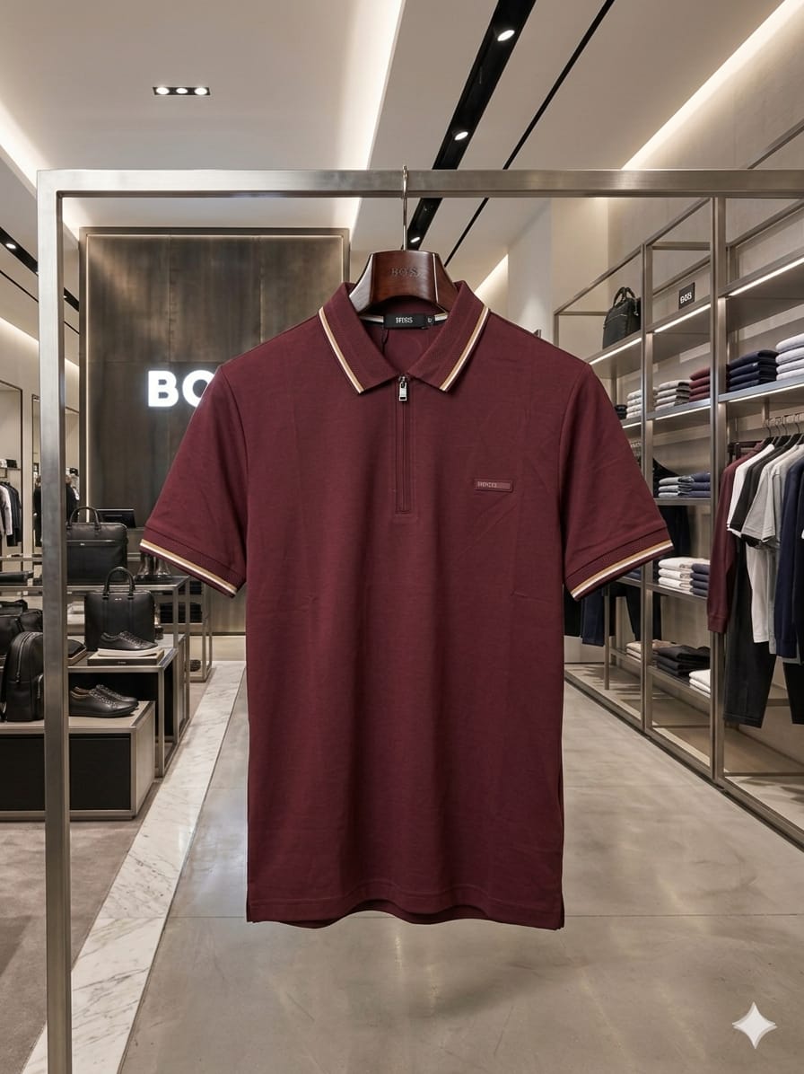 BOSS wine men's polo t shirt premium men's polo shirt