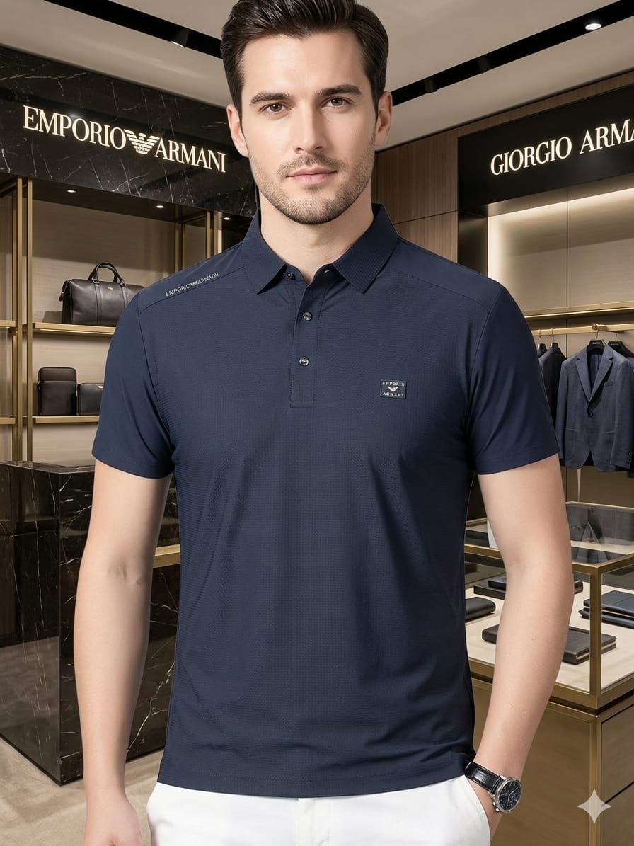 Armani navy blue men's polo t shirt premium men's polo shirt