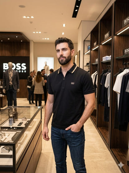 BOSS black men's clothing premium polo shirt