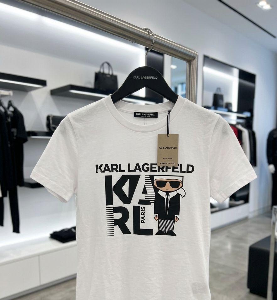 Karl Lagerfeld white premium Lycra T-shirt for women
