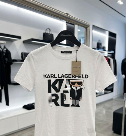 Karl Lagerfeld white premium Lycra T-shirt for women
