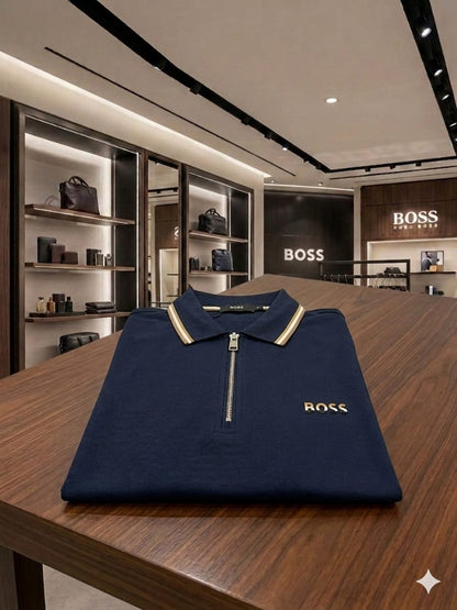 BOSS 2026 premium white polo tee fashion wear