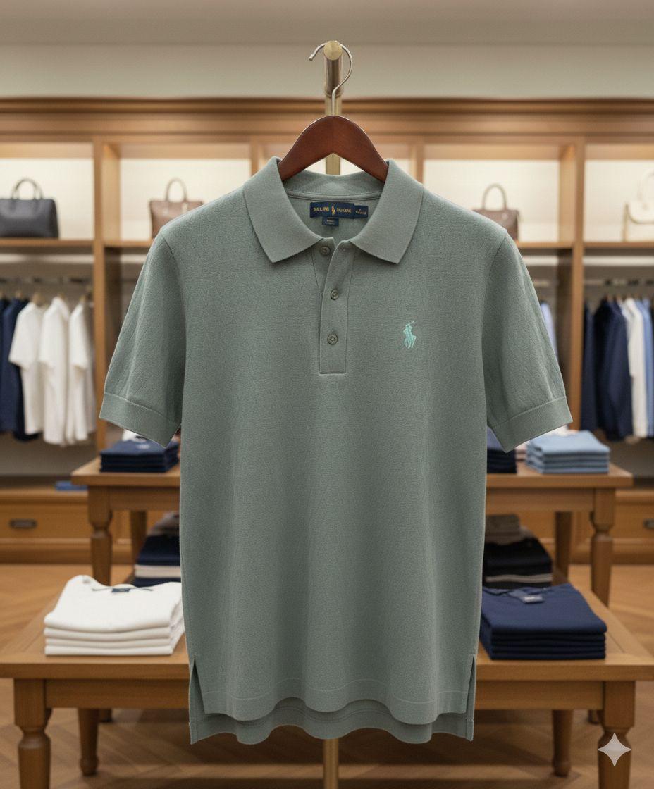 Ralph Lauren teal green premium women's polo T-shirt
