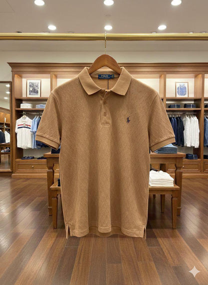 Ralph Lauren beige premium women's polo T-shirt
