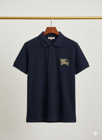 Burberry navy premium women's polo T-shirt
