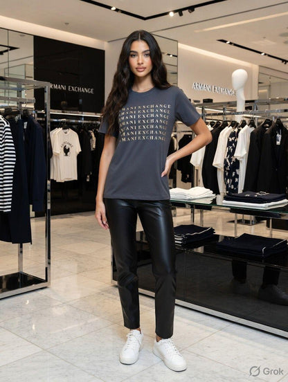 Premium Armani grey T-shirt for women
