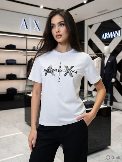 Premium Armani white T-shirt for women

