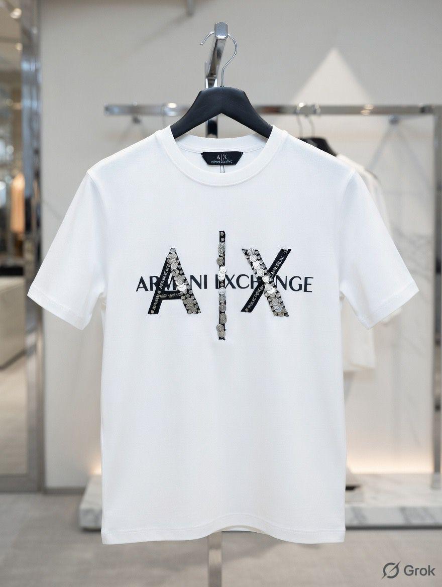 Armani white premium imported Turkey stock T-shirt for women

